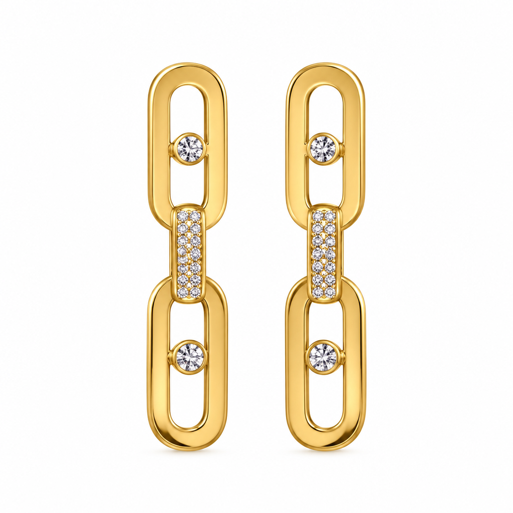 Luxe Link Drop Earrings