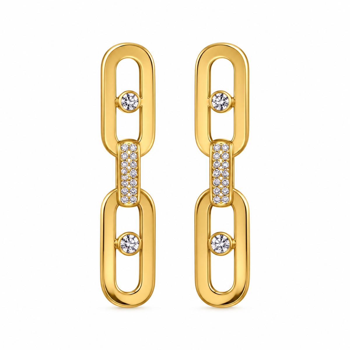 Luxe Link Drop Earrings