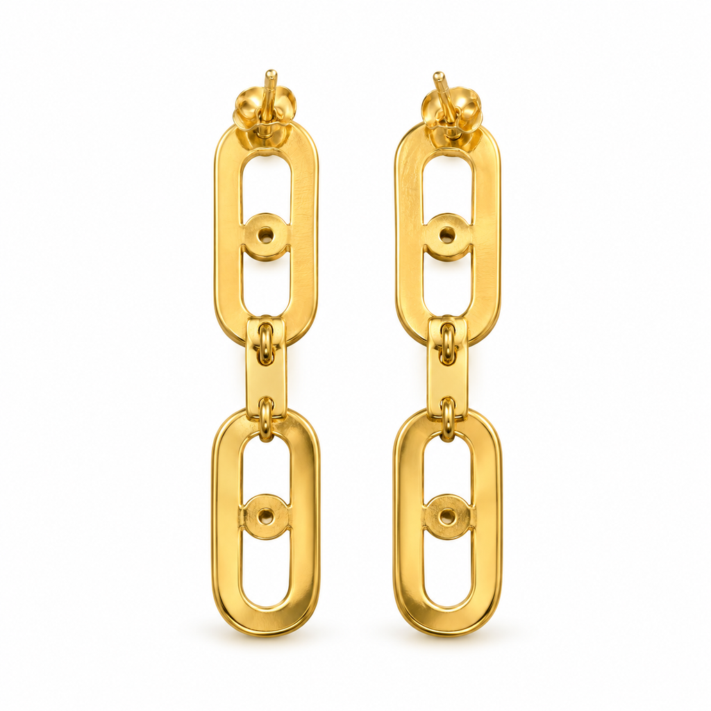 Luxe Link Drop Earrings