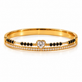 Heart Mangalsutra Kada Bracelet
