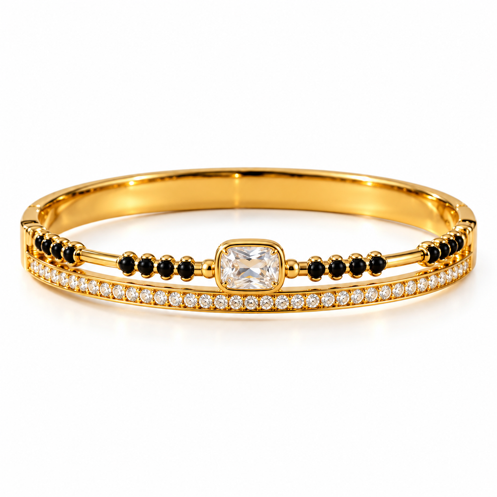 Oval Mangalsutra Kada Bracelet