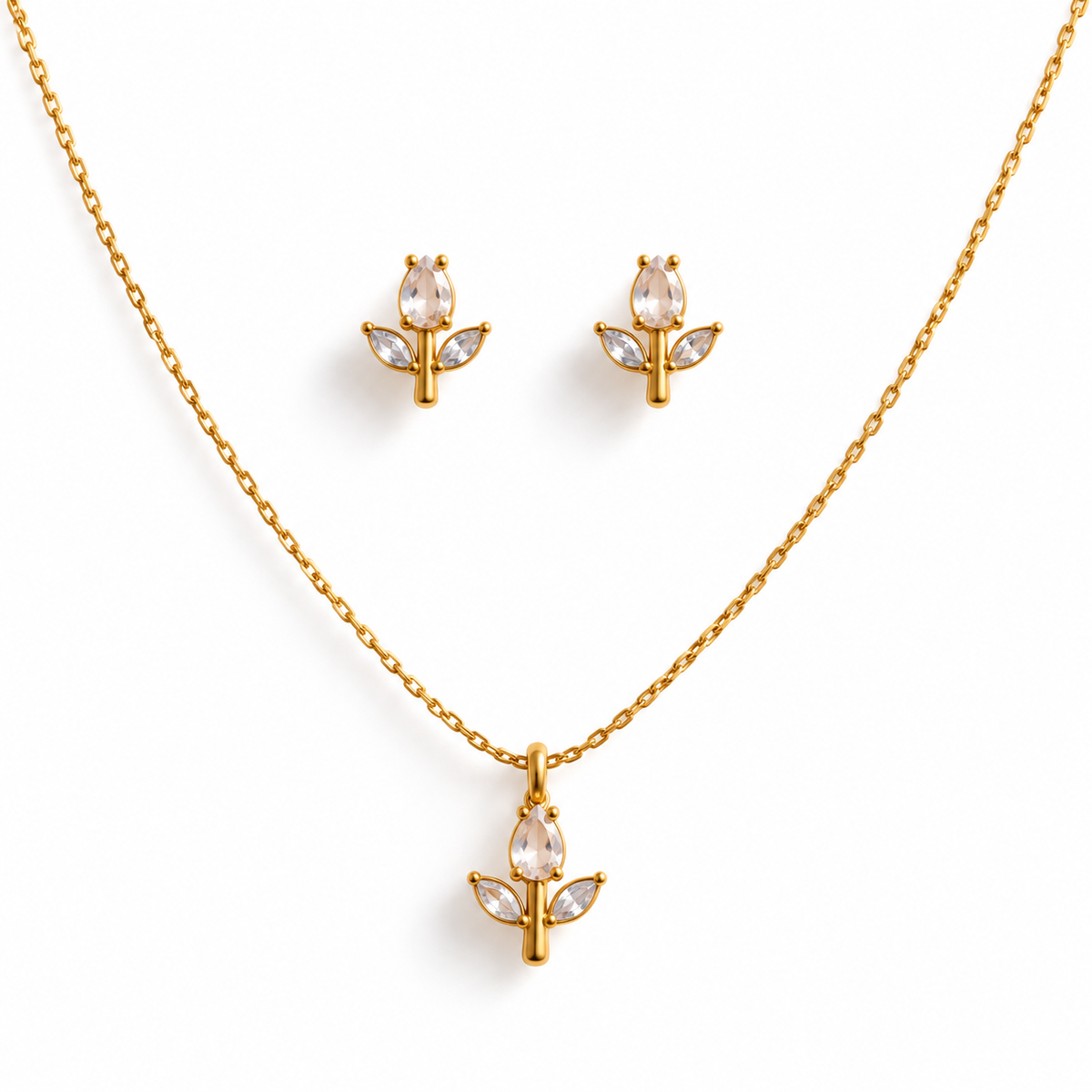 Dainty Tulip Set - White