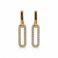 Crystal Dual Linking Earrings
