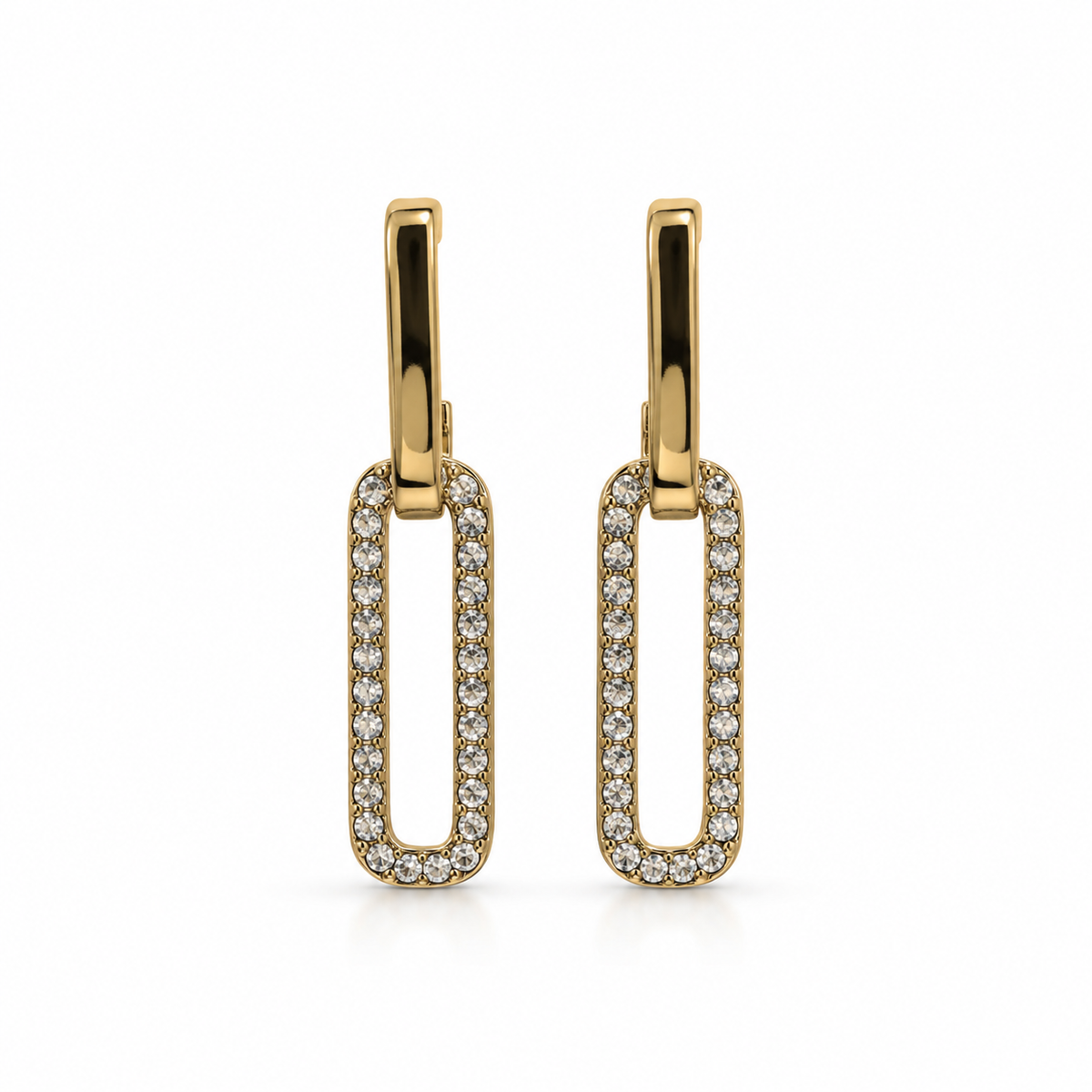 Crystal Dual Linking Earrings