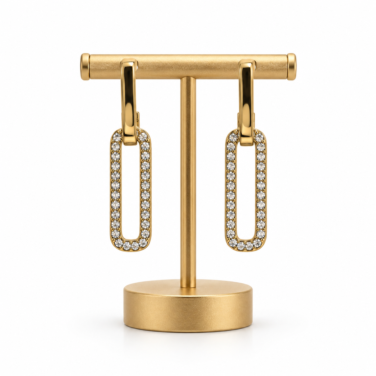 Crystal Dual Linking Earrings