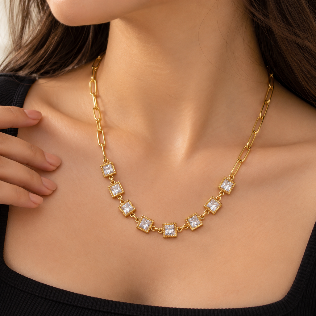 Crystal Link Necklace