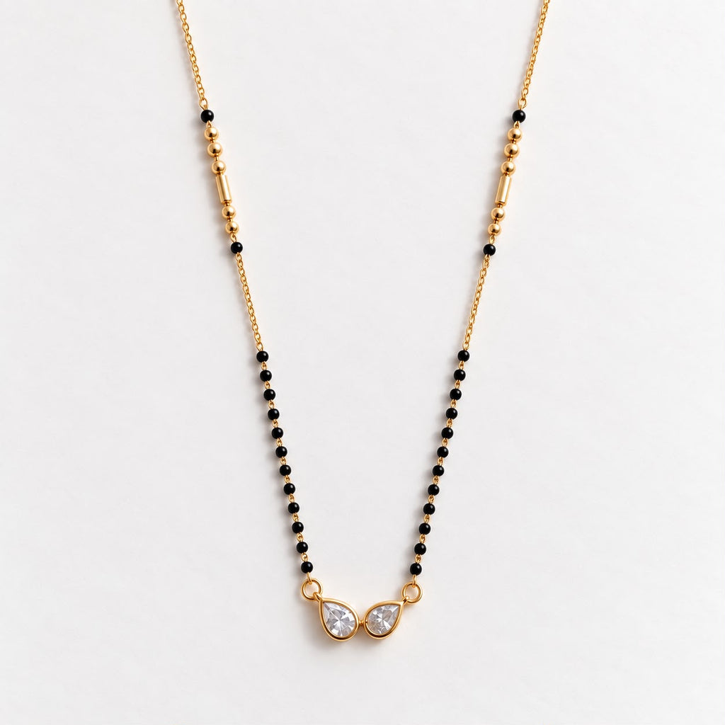 Noir Crystal Mangalsutra