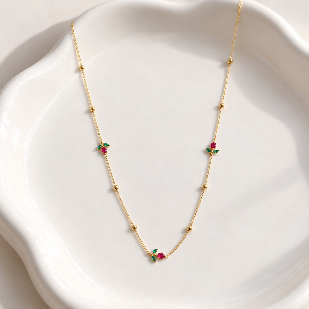 Triple Tulip Delicate Chain