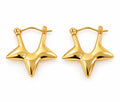 Star Hoop Earrings