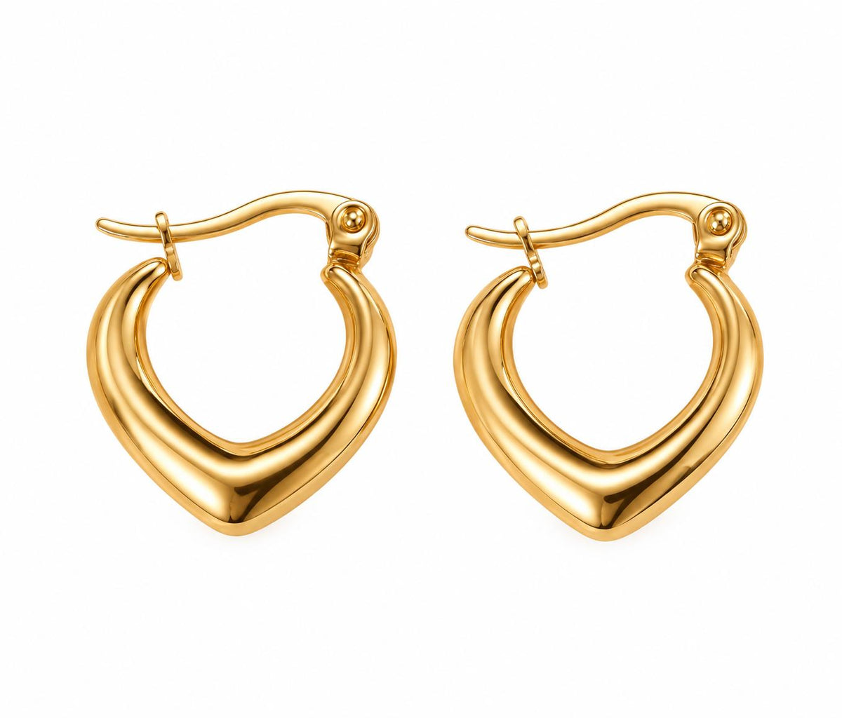 Heart Curve Hoops