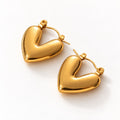 Heart Hoop Earrings