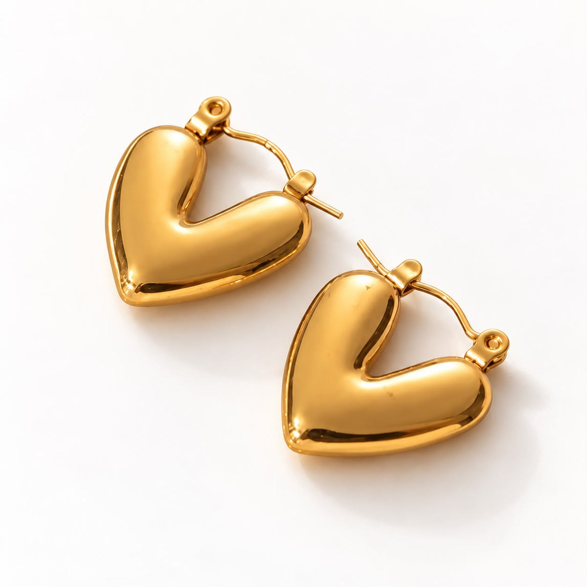 Heart Hoop Earrings