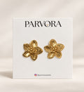 Golden Bloom Statement Earrings