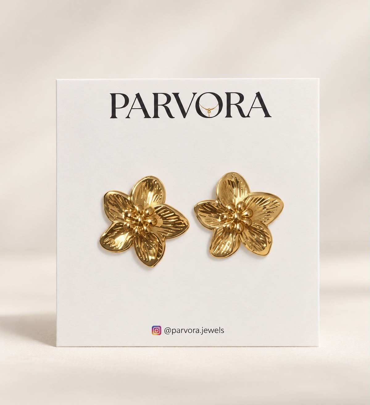Golden Bloom Statement Earrings