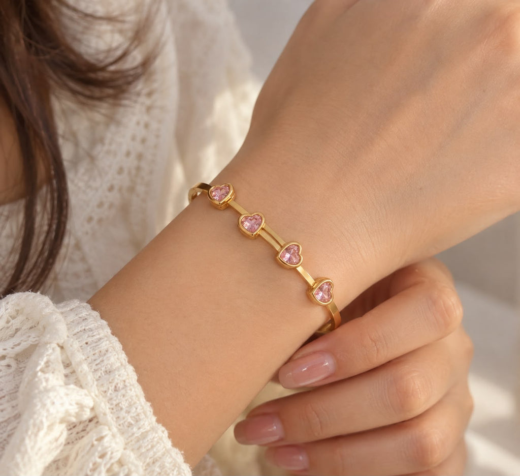 Pink Heart Luxe Bracelet
