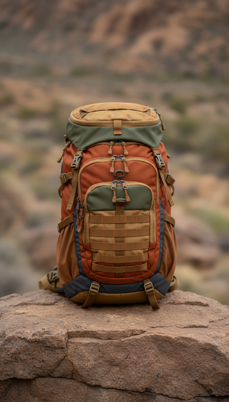Modular Hiking Backpack with Quick-Access Panels